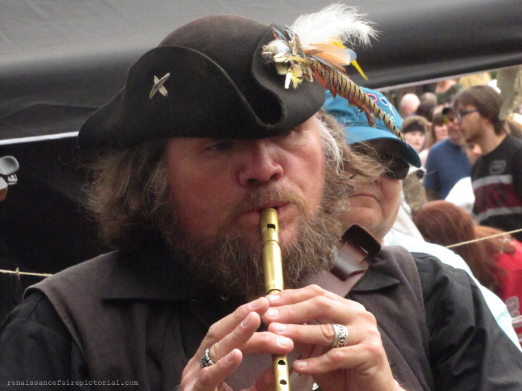 pirate playing a flute. 