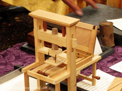 ALRF 25 for 25th ~ The Gutenberg Printing Press | Renaissance Faire ...