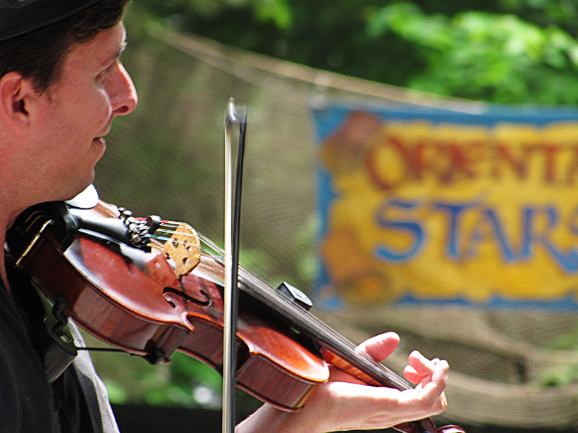 Darin playing fiddle