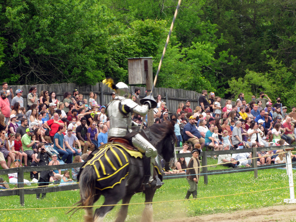 jouster charging