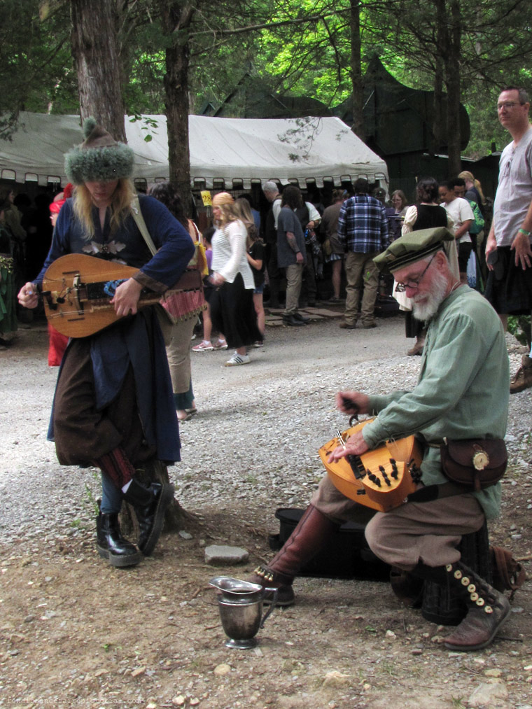two men playing music