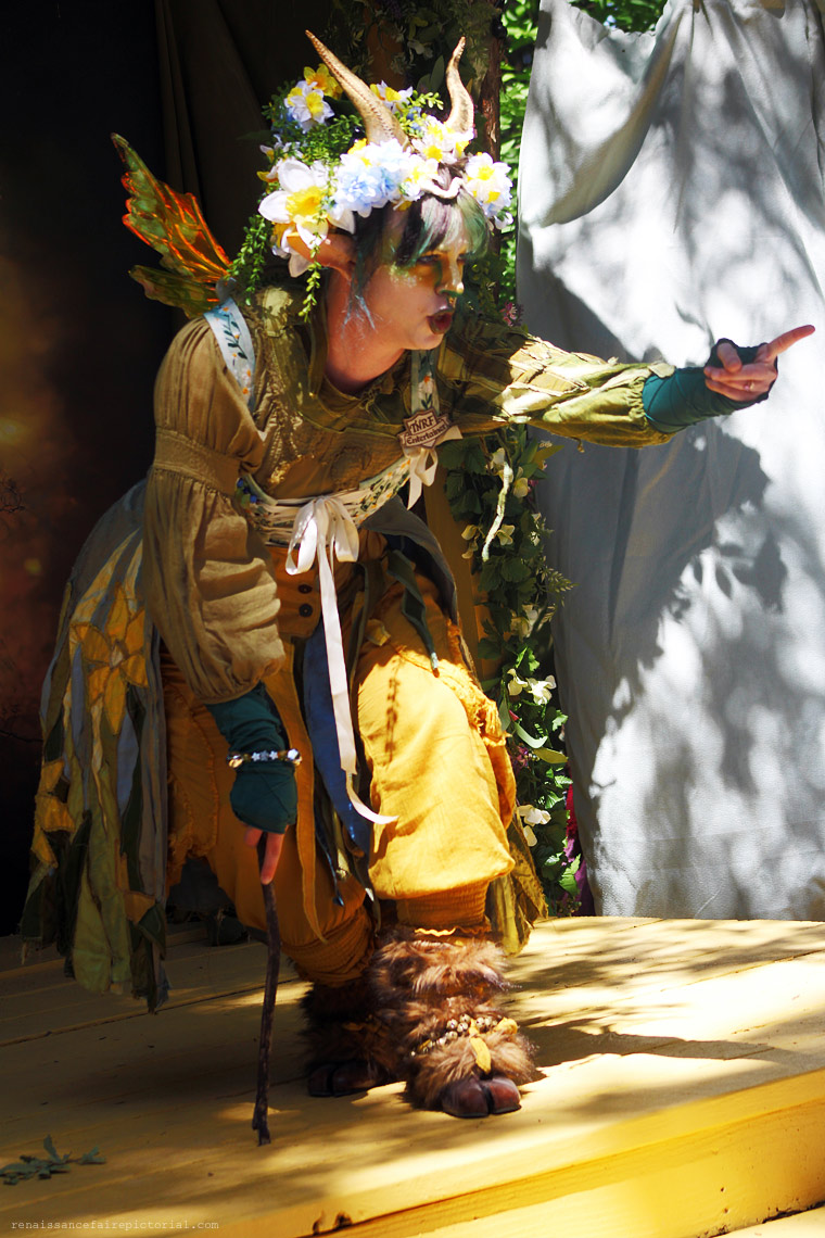 faun pointing a someone.