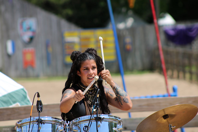 Woman druming 